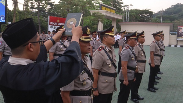 Rotasi Polres Sukabumi, 14 Personel Berganti Jabatan