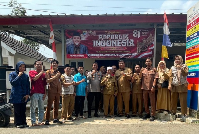 Sambangi Pemdes Margamulya, Kapolsek Cileles Ajak Warga Perkuat Kamtibmas dan Waspadai Hoaks
