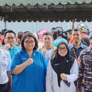 Sambut HUT ke-81 TNI AL dan RRI, Lanal Nabire Gelar Donor Darah dan Pangan Murah