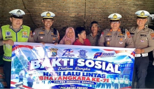 Sambut Hari Lalu Lintas Bhayangkara ke-71