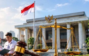 Ilustrasi negara hukum dan penegakan hukum di Indonesia.