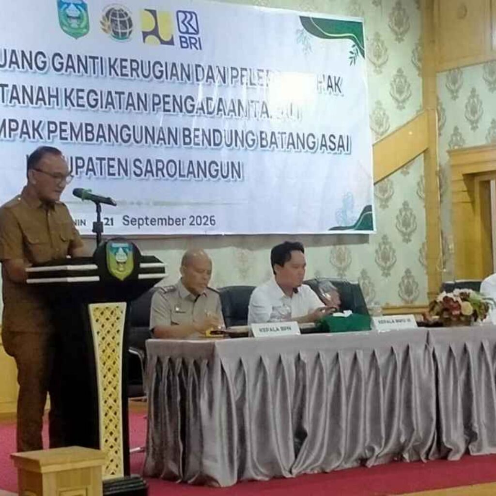 46 Warga Sarolangun Terima Ganti Rugi Lahan Bendung Batang Asai Rp3,6 Miliar