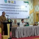 46 Warga Sarolangun Terima Ganti Rugi Lahan Bendung Batang Asai Rp3,6 Miliar