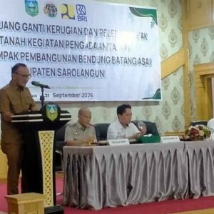 46 Warga Sarolangun Terima Ganti Rugi Lahan Bendung Batang Asai Rp3,6 Miliar
