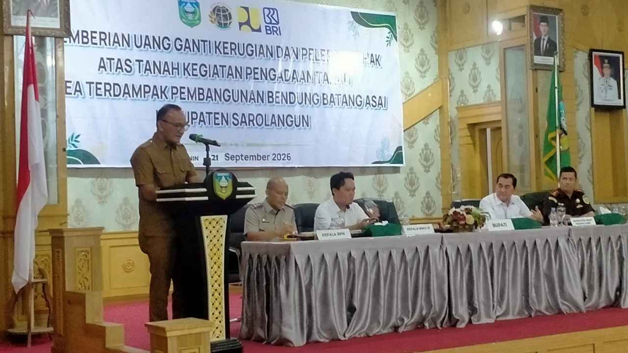 Pembangunan Bendung Batang Asai di Kabupaten Sarolangun Jambi