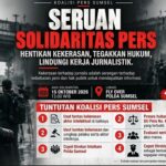 Aksi Solidaritas Pers Sumsel, Desak Usut Tuntas Kasus Dugaan Pengeroyokan Wartawan