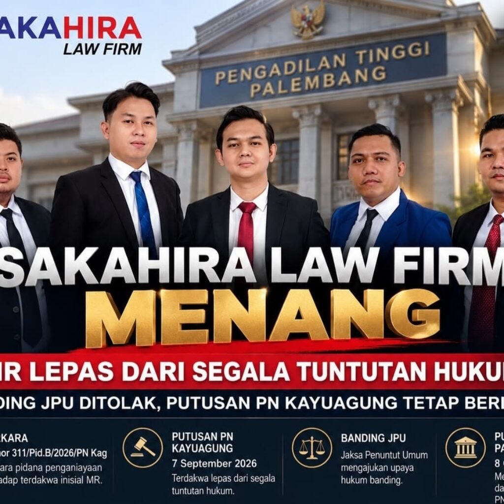 Banding JPU Ditolak, PT Palembang Kuatkan Putusan MR Lepas dari Tuntutan Hukum