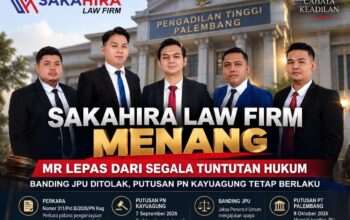 Banding JPU Ditolak, PT Palembang Kuatkan Putusan MR Lepas dari Tuntutan Hukum