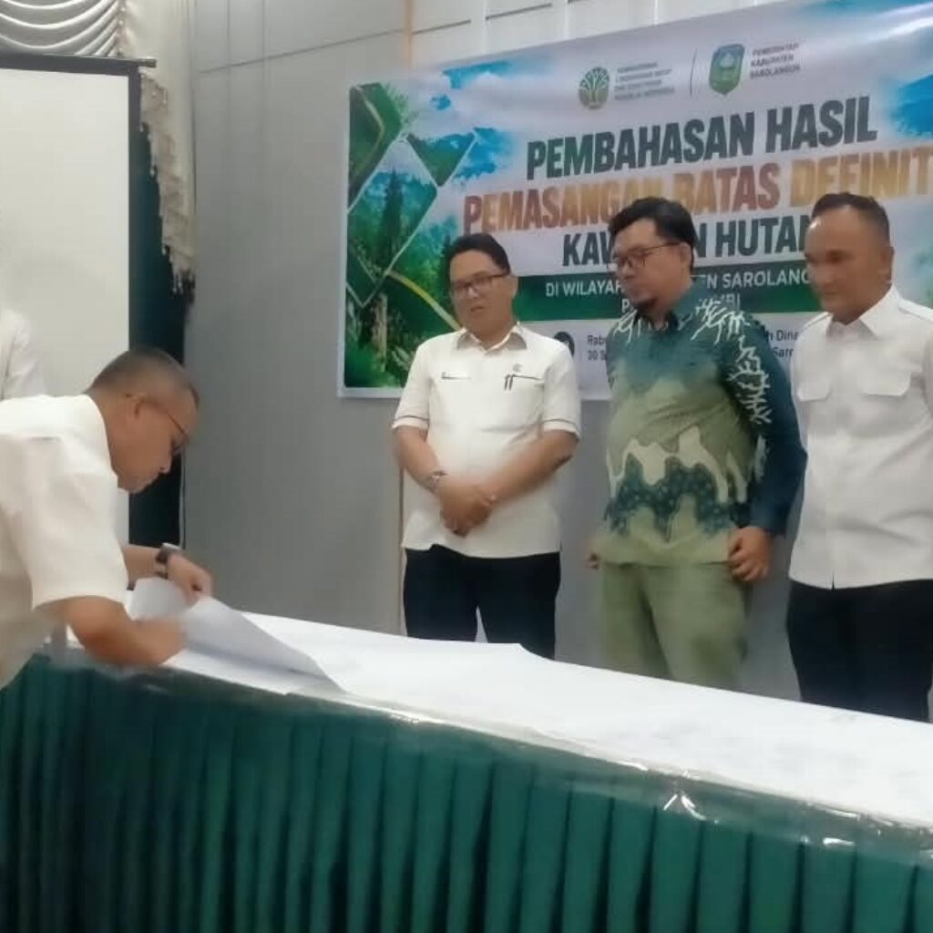 Bupati Sarolangun Bahas Batas Definitif Kawasan Hutan, Soroti Kepastian Ruang Hidup Warga