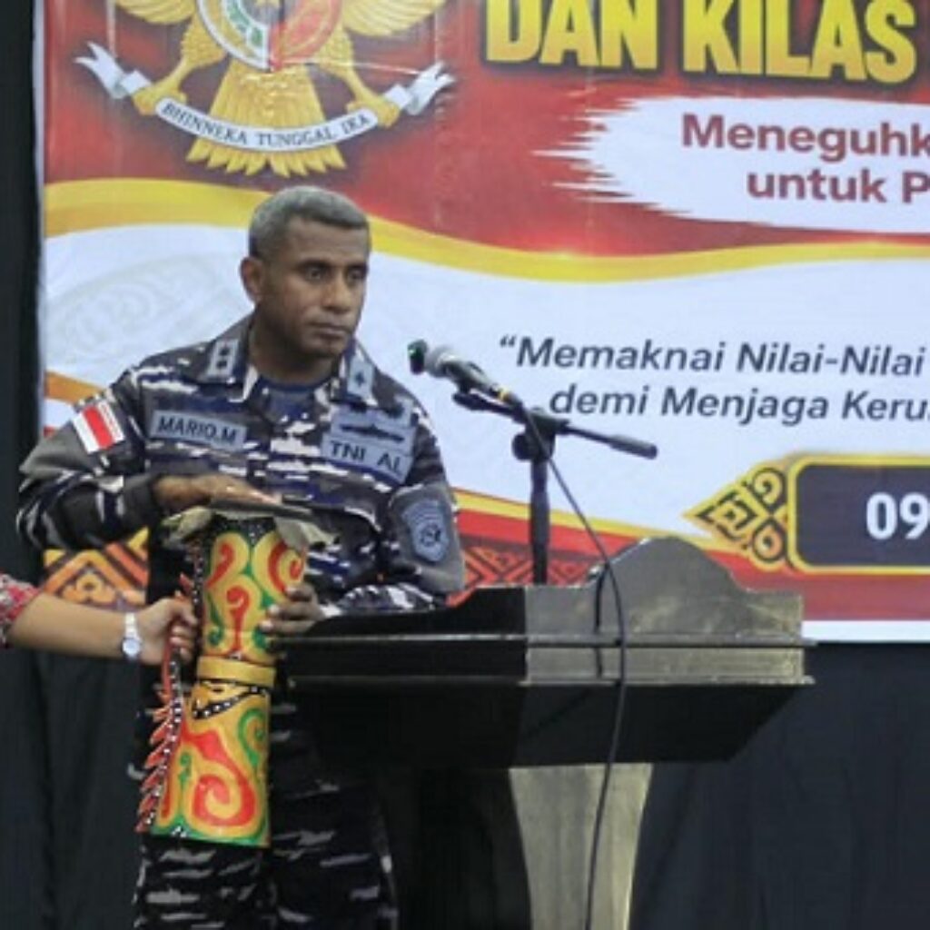 Danlanal Nabire Ajak Masyarakat Papua Jaga Persatuan dan Perdamaian