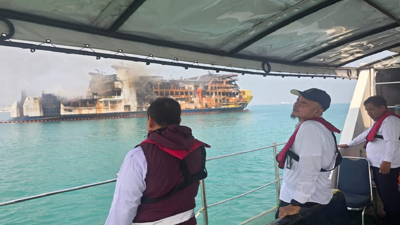 KMP Batumandi Terbakar, KSOP Banten Evaluasi Keselamatan Kapal