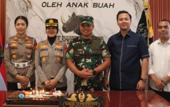 Kapolres Lebak Beri Surprise HUT ke-81 TNI, Sinergitas TNI-Polri Diperkuat