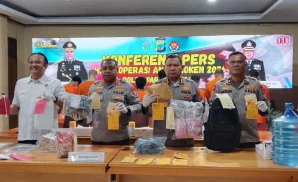 Operasi Antik Noken 2026, Polda Papua Tengah Ungkap 9 Kasus Narkotika dan Amankan 13 Tersangka