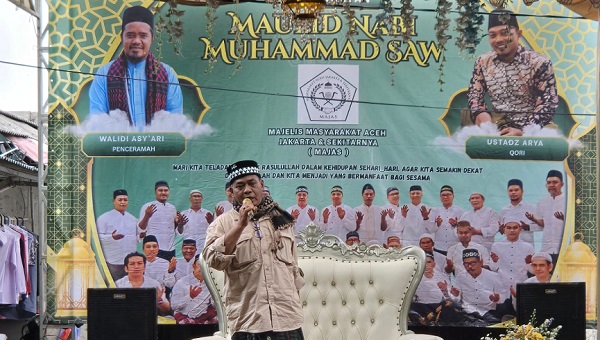 Peringati Maulid Nabi, MAJAS Semanan Santuni 55 Anak Yatim Piatu