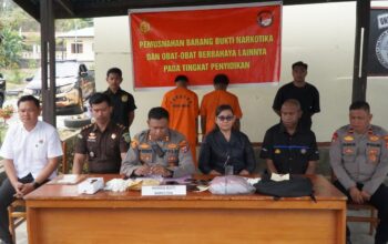 Polres Nabire Amankan Dua Tersangka Kasus Ganja, Barang Bukti 104,57 Gram