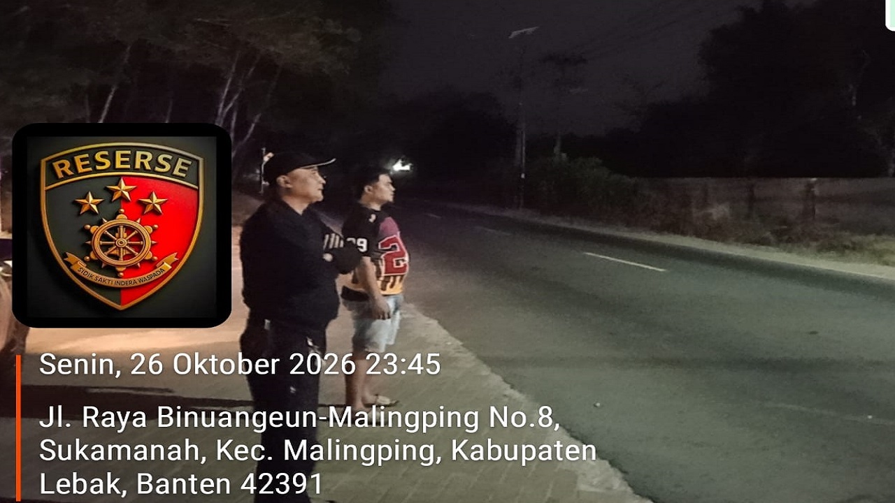 Polsek Malingping Gelar Patroli Siaga Reserse