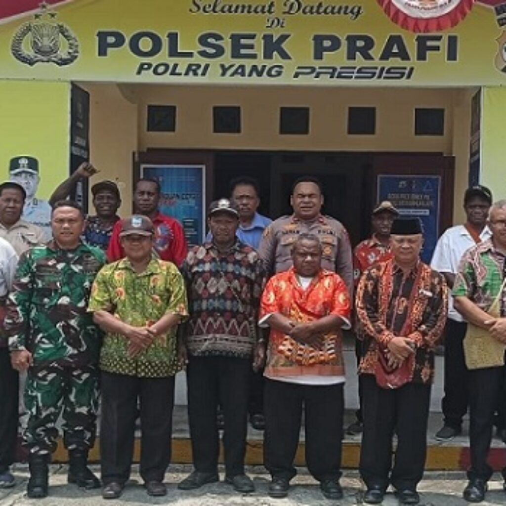 Polsek Prafi Gelar Coffee Morning, Perkuat Sinergi Jaga Kamtibmas di Manokwari