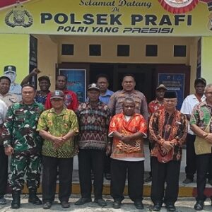 Polsek Prafi Gelar Coffee Morning, Perkuat Sinergi Jaga Kamtibmas di Manokwari
