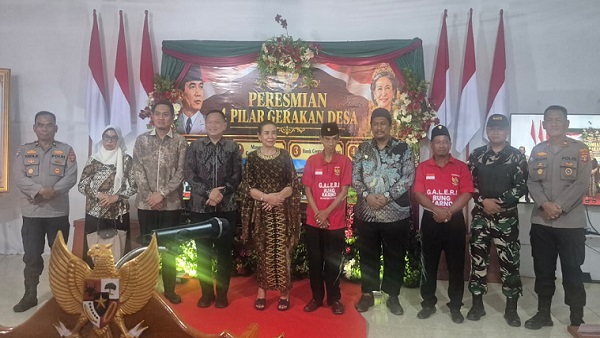 Resmikan 4 Pilar Gerakan Desa, Galeri Bung Karno Berdiri di Tanah Bumi Jawa Lamtim