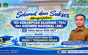 SMAN 1 Terbanggi Besar Dukung Siswa Kelas XII Hadapi TKA 2026
