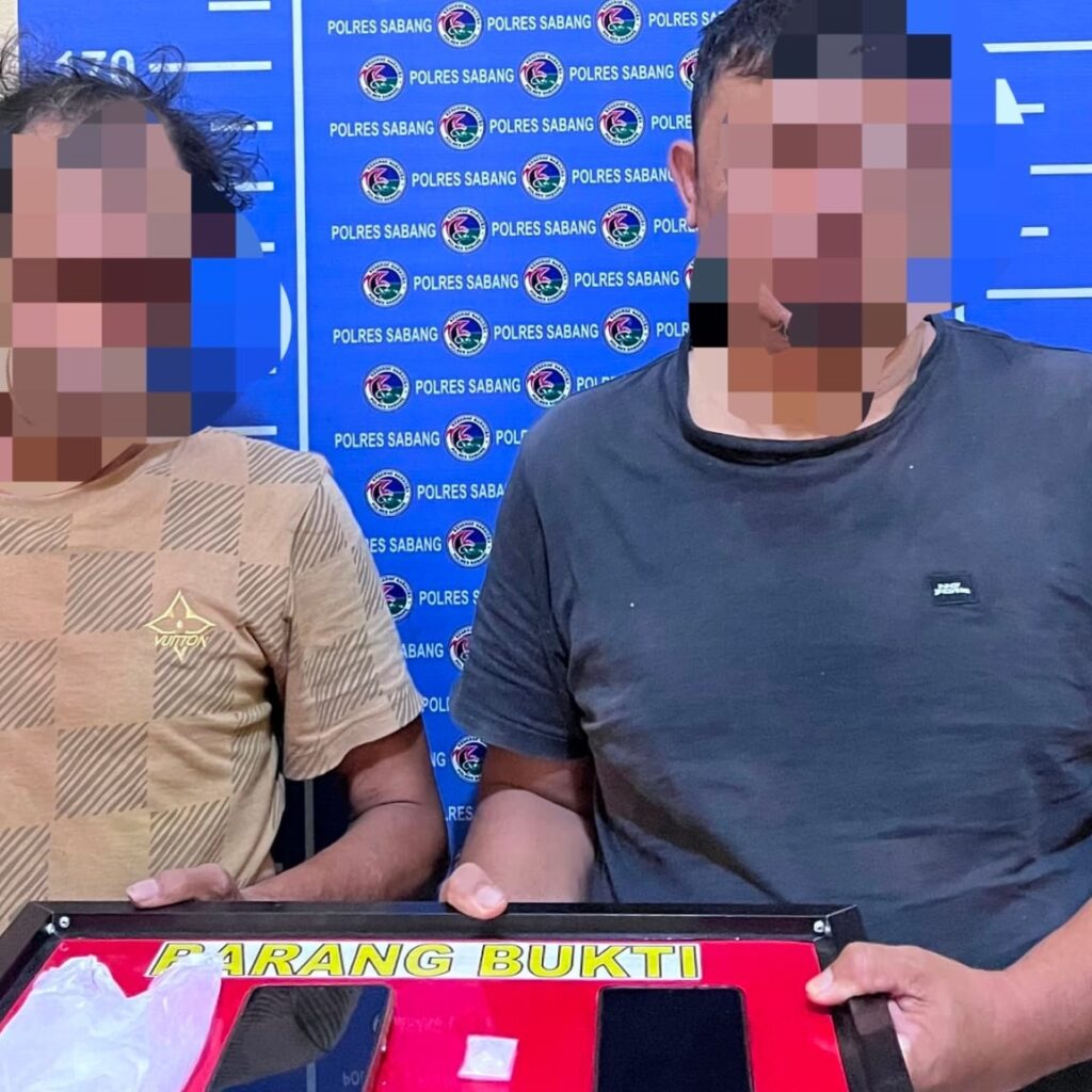 Satresnarkoba Polres Sabang Amankan Dua Terduga Penyalahgunaan Sabu
