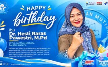 Dr. Hesti Raras Pawestri Ketua Yayasan Mutiara Palabuhanratu.
