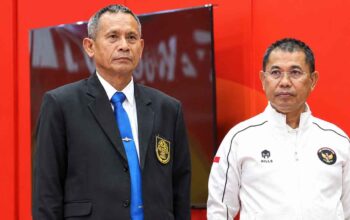 Surianto dan tim sepaktakraw Indonesia pada Asian Games Aichi-Nagoya 2026.